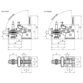Прижимы механические с Т-образной рукояткой Kukamet 251
