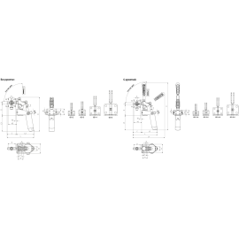 Прижимы пневматические вертикальные Kukamet 651