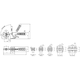 Прижимы механические с горизонтальным основанием Kukamet 111