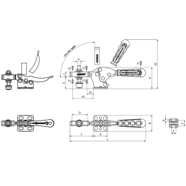 Прижимы механические с горизонтальным основанием Kukamet 111