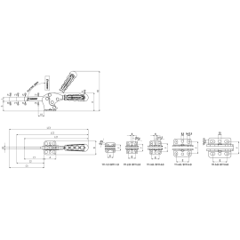 Прижимы механические с прихватом для привариваемого винта Kukamet 111