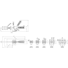 Прижимы механические с прихватом для привариваемого винта Kukamet 111