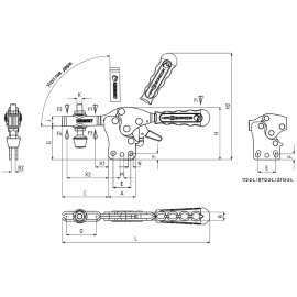 Прижимы механические с вертикальным основанием Kukamet 112