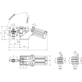 Прижимы пневматические горизонтальные из стали Kukamet 612